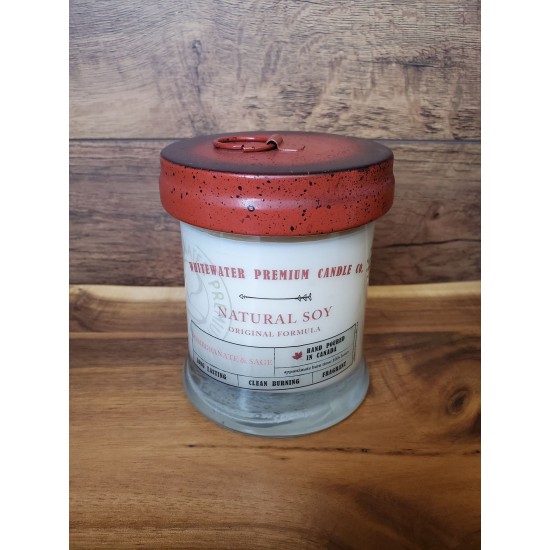 URBAN SOY Candle -  POMEGRANATE SAGE 10oz - White Water Candle